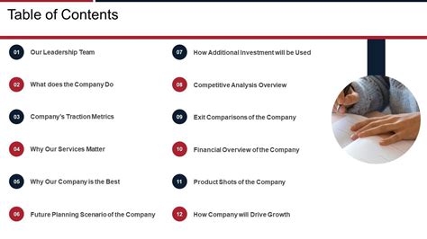 Next View Ventures Fundraising Pitch Deck Table Of Contents Elements Pdf