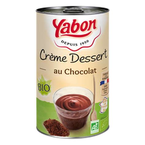 Cr Me Dessert Au Chocolat Bio Yabon G La Belle Vie Courses