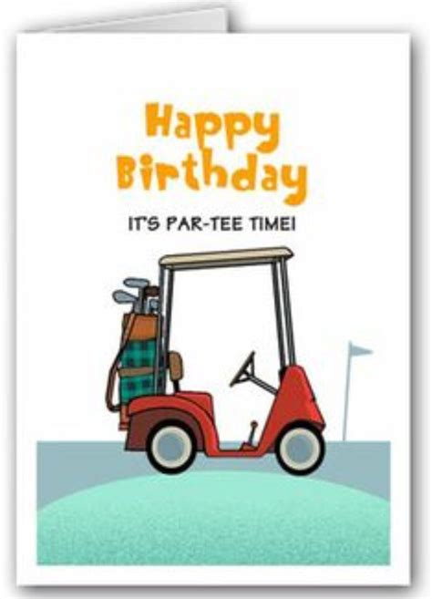 Happy Birthday Golfer Happy Birthday Golf Golf Birthday Cards Golf Birthday