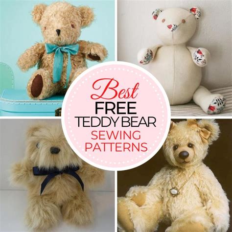 27 Free Teddy Bear Sewing Patterns To Make Today Treasurie