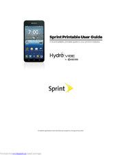 Kyocera Sprint Hydro Vibe Manuals Manualslib