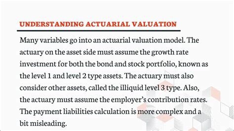 Understanding Actuarial Valuation Youtube