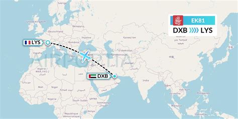 EK81 Flight Status Emirates Dubai To Lyon UAE81