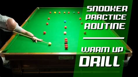 Intermediate Snooker Practice Routine Warm Up Drill Open Table How