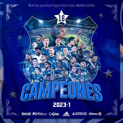 ¡título Azul Millonarios Campeón De La Liga Betplay Mioriente