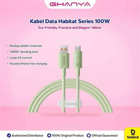 Promo Baseus Kabel Data Habitat Series W A Usb To Type C Fast