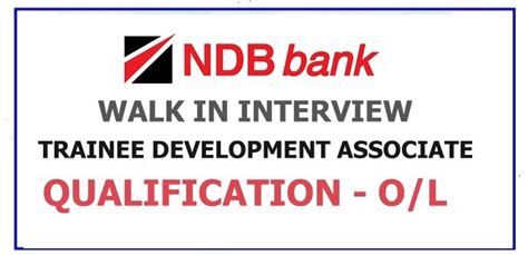 Ndb Bank Vacancy Trainee Developement Associates Ceylon Vacancy