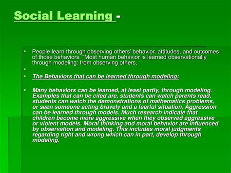 Ppt Social Learning Theory Bandura Powerpoint Presentation Free