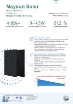 黑色光伏模块 MS 390 410 MB 40H Maysun Solar 单晶硅 CE ISO