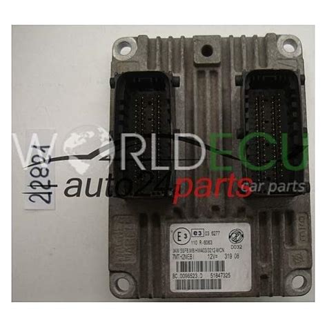 ECU Engine Control Unit FIAT GRANDE PUNTO IAW 5SF8 M8 IAW5SF8M8