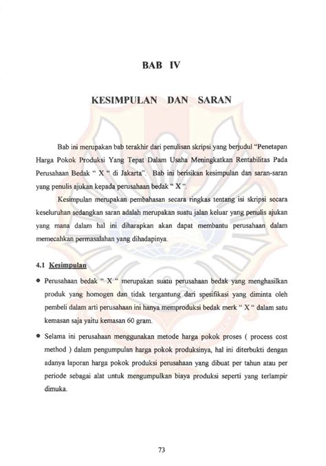 Contoh Bab 2 Skripsi Kualitatif Ide Judul Skripsi Universitas Images