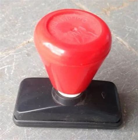 Red And Black Plastic Hand Pre Ink Stamp For Office At Rs 200 Piece In