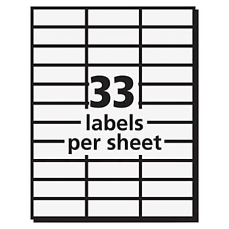 Avery Copier Permanent Address Labels 5354 1 X 2 1316 White Pack Of 825