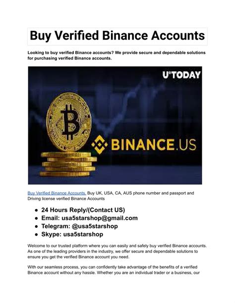 Ppt Buy Verified Binance Accounts Powerpoint Presentation Free