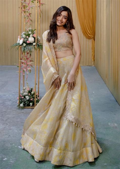 Rashmika Mandanna Indian Bridal Dress Wedding Lehenga Designs Party