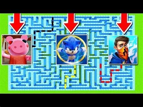 Minecraft PE DO NOT CHOOSE THE WRONG MAZE Sonic PrestonPlayz