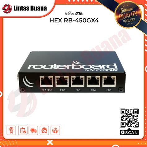 Jual Mikrotik RB450Gx4 Router Indoor RB 450GX4 RB 450GX4 Rb450