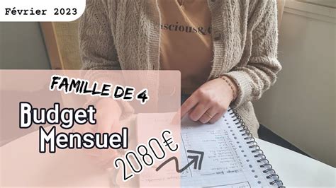 Mon petit BUDGET de Février 2023 2080 pour 4 personnes I Méthode