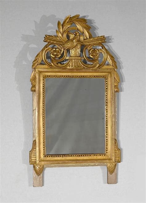 Petit Miroir En Bois Dor Style Louis Xvi D But Xxe