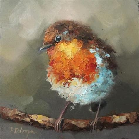 Daily Paintworks Original Fine Art Daiga Dimza Bird Paintings On