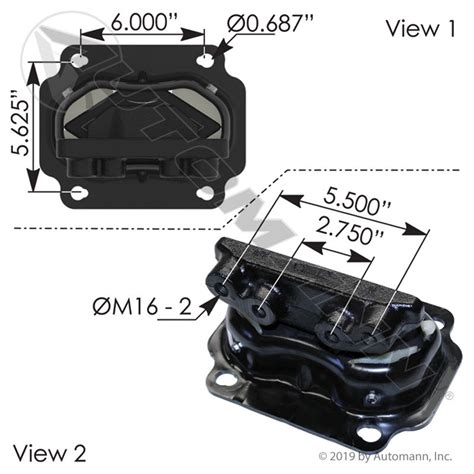 Soporte Motor Trasero Kenworth T T W U S Orificio