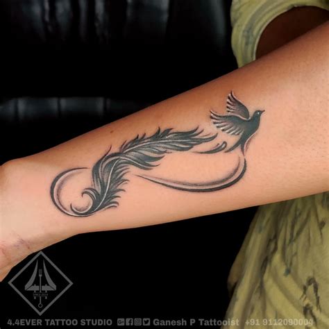 Infinity Feather Tattoos