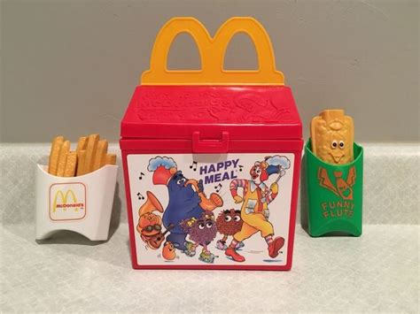 Vintage 1988 Fisher Price McDonalds Happy Meal Box Fun With Food 2155