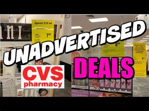 CVS UNADVERTISED DEALS 10 6 10 12 FREEBIES MORE YouTube