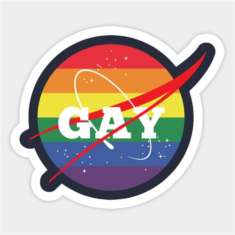 PrideOutlet Stickers PrideOutlet Gay NASA Inch Bumper Sticker