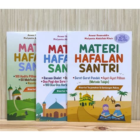 Jual Arafah Materi Hafalan Anak Santri Tpa Sd Mi Hafalan Surat