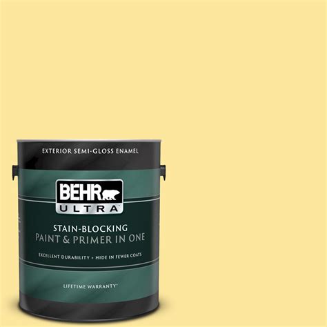 BEHR ULTRA 1 Gal 380A 3 Summer Harvest Semi Gloss Enamel Exterior