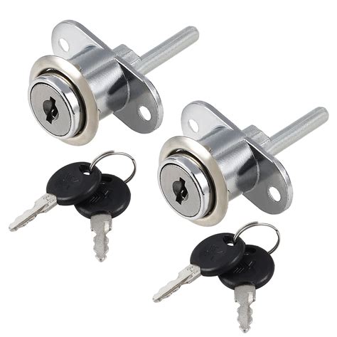 2pcs 3 4 Cylinder Diameter Cabinet Drawer Plunger Lock W Key Keyed Different