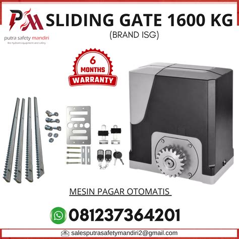 SLIDING GATE ISG 1600 KG MESIN PINTU PAGAR OTOMATIS