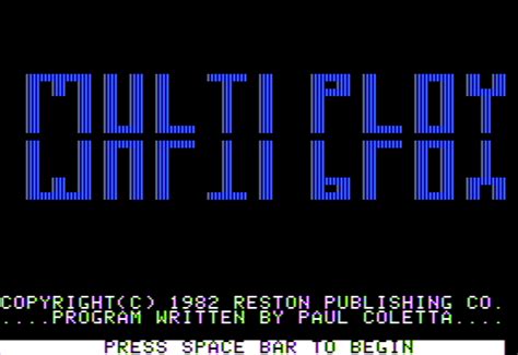 Screenshot Of Multiploy Apple II 1982 MobyGames