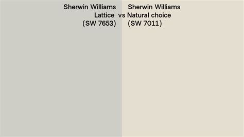 Sherwin Williams Lattice Vs Natural Choice Side By Side Comparison