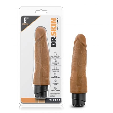 VIBRADOR DR SKIN COCK VIBE 14 MOCHA