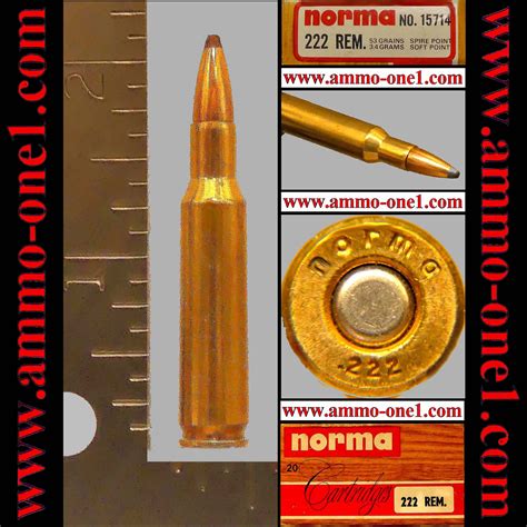 222 Remington By Norma Jsp Norma H S One Cartridge Not A Box Ammo One1