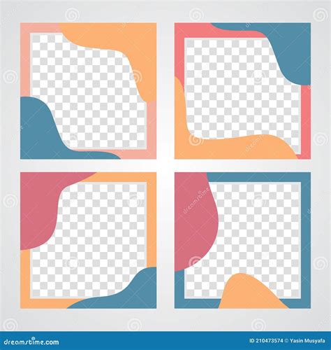 Modern Social Media Post Feed Vector Design Stock Vector