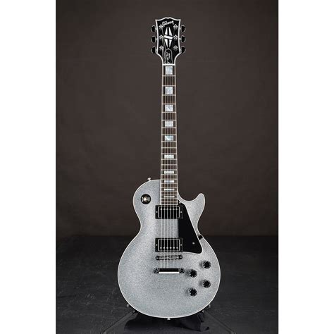 Gibson Custom Les Paul Custom Electric Guitar Silver Sparkle Musician