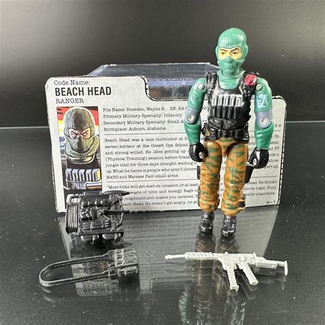 1986 Hasbro GI Joe Beachhead With Filecard 93BBB