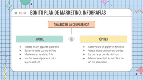 Cute Pastel Grid Interface Marketing Plan Infographics