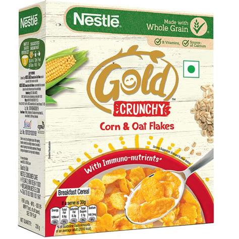 Buy Nestle Gold Crunchy Corn Oat Flakes Breakfast Cereal With