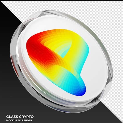 Curva Dao Token Crv Glass Crypto Coin Ilustraci N D Archivo Psd Premium