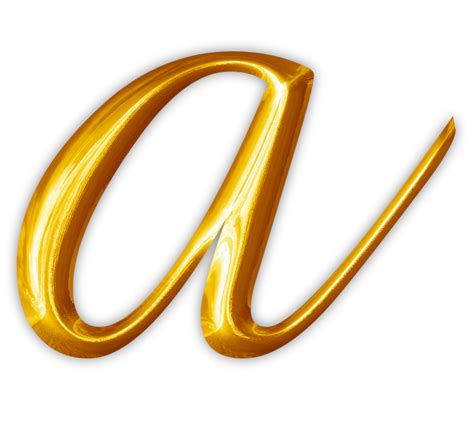 Golden Lowercase Alphabet Letters 28671812 Png