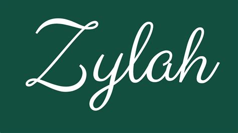 Learn How To Sign The Name Zylah Stylishly In Cursive Writing YouTube