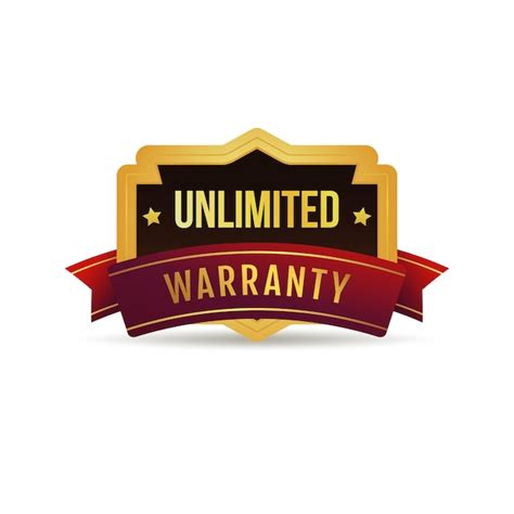 Premium Vector Unlimited Lifetime Product Services Warranty Guarantee