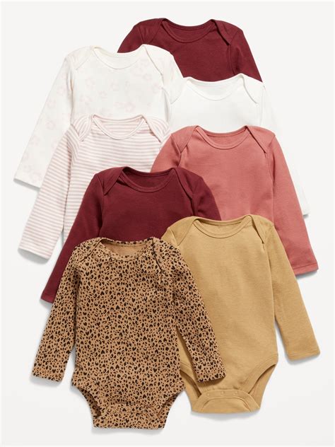 Unisex Long Sleeve Bodysuit Pack For Baby Old Navy