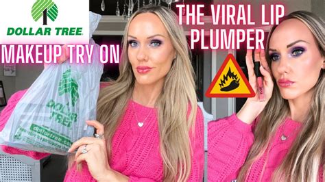 NEW DOLLAR TREE BEAUTY HAUL VIRAL LIP PLUMPER TRY ON MORE YouTube