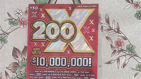 200X NEW YORK SCRATCH OFF TICKET YouTube