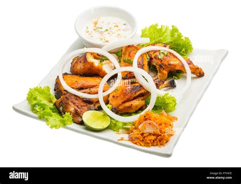 Tandori Chicken Traditional Indian Cuisine Stock Photo Alamy